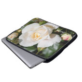 Housse pour ordinateur portable aux fleurs de rose (Devant bas)