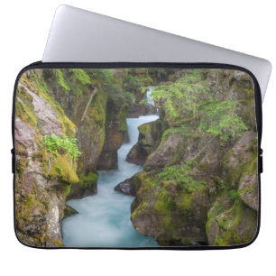 Housse Pour Ordinateur Portable Avalanche Creek, parc national de Glacier, Montana