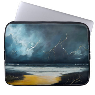 Housse Pour Ordinateur Portable Avant la tempête – Paysage marin abstrait