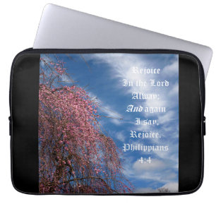Housse Pour Ordinateur Portable Avril Ciel avec Philippiens 4:4