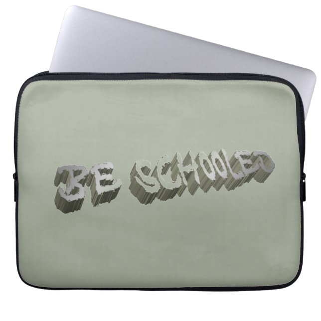 Housse Pour Ordinateur Portable B. Gris-Blanc (Devant)