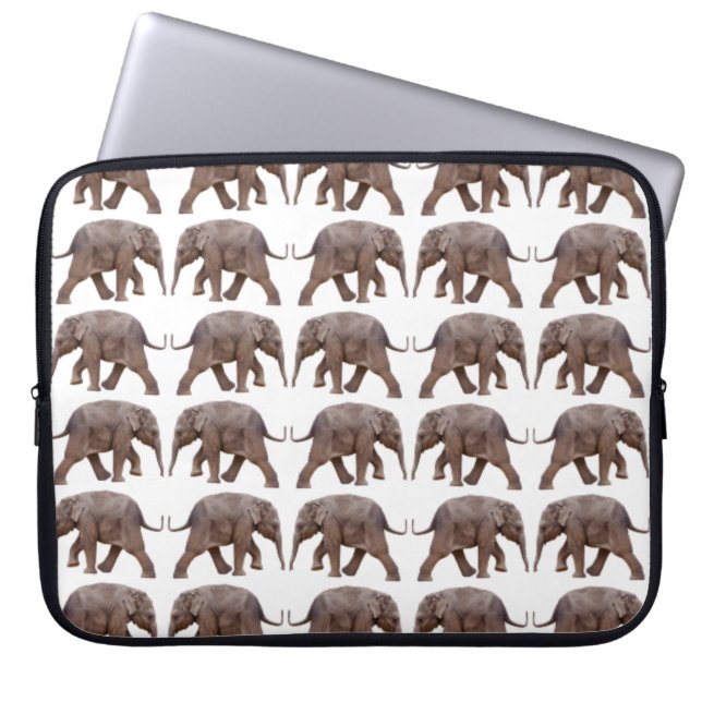 Housse pour ordinateur portable Baby Elephant Fren (Devant)
