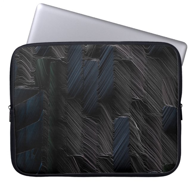 Housse Pour Ordinateur Portable Baguettes bleues et vertes sur contenant en plasti (Devant)