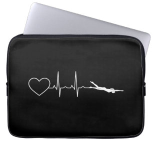 Housse Pour Ordinateur Portable Baignade - Baignade Coeur
