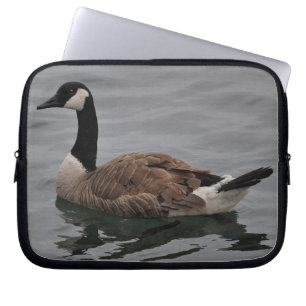 Housse Pour Ordinateur Portable Baignade Canada Oie Faune Scène d'art