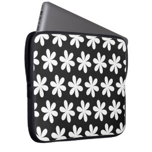 Housse Pour Ordinateur Portable Baisson blanc sur noir