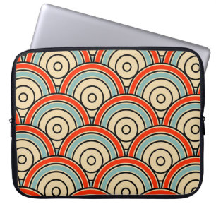 Housse Pour Ordinateur Portable Balances asiatiques Vagues Motif ivoire
