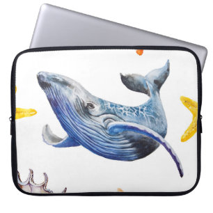 Housse Pour Ordinateur Portable Baleine à graphisme d'entreprise : Tableau de chan
