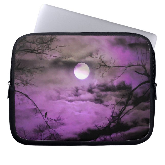 Housse Pour Ordinateur Portable Balises violettes profondes (Devant)