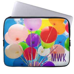 Housse Pour Ordinateur Portable Ballons lumineux Monogramme iPad Sleeve