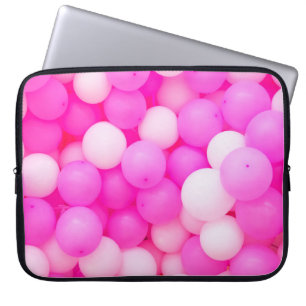 Housse Pour Ordinateur Portable Balloons Roses Festive Design Arrière - plan.