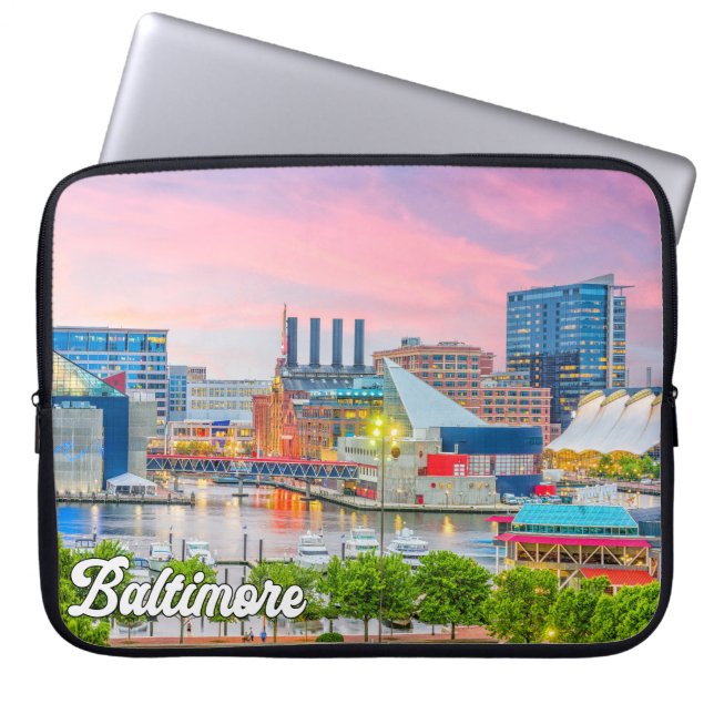 Housse Pour Ordinateur Portable Baltimore, Maryland, États-Unis (Devant)