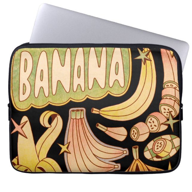 Housse Pour Ordinateur Portable Banane / Illustration de banane (Devant)