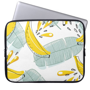 Housse Pour Ordinateur Portable Bananes juteuses Motif Vintage