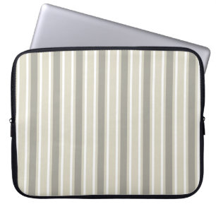 Housse Pour Ordinateur Portable Bande de bonbons beige
