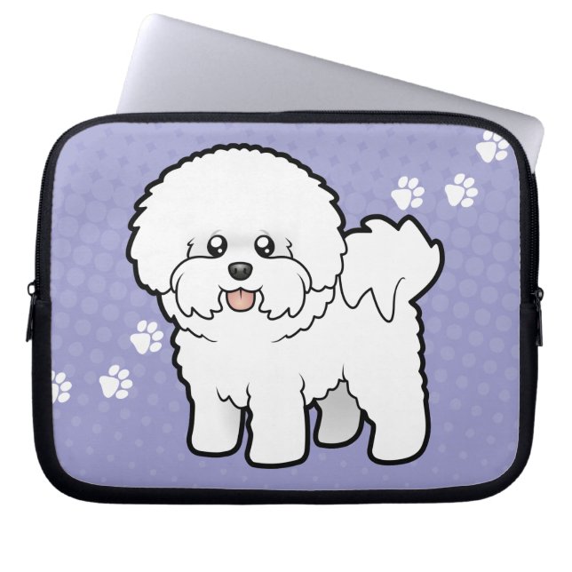 Housse Pour Ordinateur Portable Bande dessinée Bichon Frise (Devant)