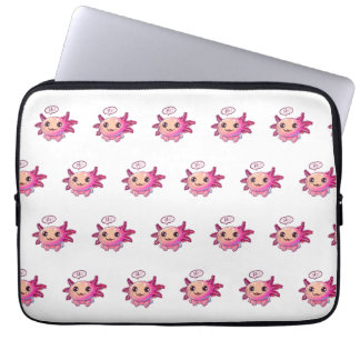 Housse Pour Ordinateur Portable Bande dessinée du mignon Axolotl