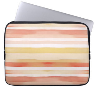 Housse Pour Ordinateur Portable Bandes aquarelles