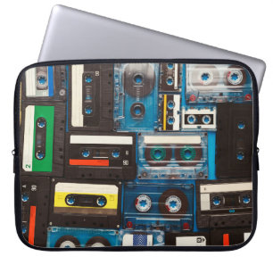 Housse Pour Ordinateur Portable Bandes audio rétro