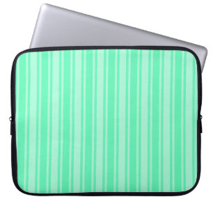 Housse Pour Ordinateur Portable Bandes de bonbons vertes à la menthe