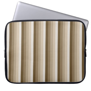 Housse Pour Ordinateur Portable Bandes d'ombre Brown