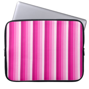Housse Pour Ordinateur Portable Bandes d'ombre rose chaud