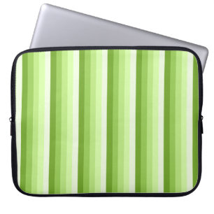 Housse Pour Ordinateur Portable Bandes d'ombre vert citron