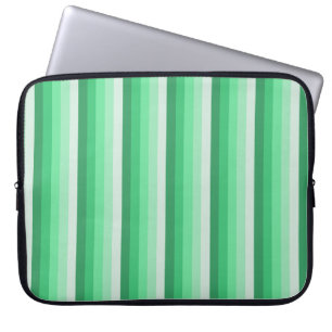 Housse Pour Ordinateur Portable Bandes d'ombre vertes