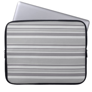 Housse Pour Ordinateur Portable Bandes grises