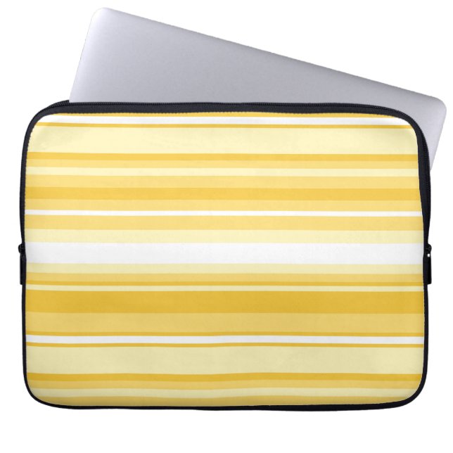 Housse Pour Ordinateur Portable Bandes jaunes (Devant)