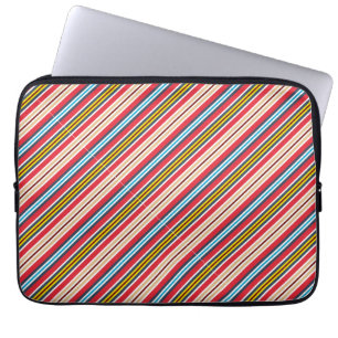 Housse Pour Ordinateur Portable Bandes Plaid Multicolores Motif-57666