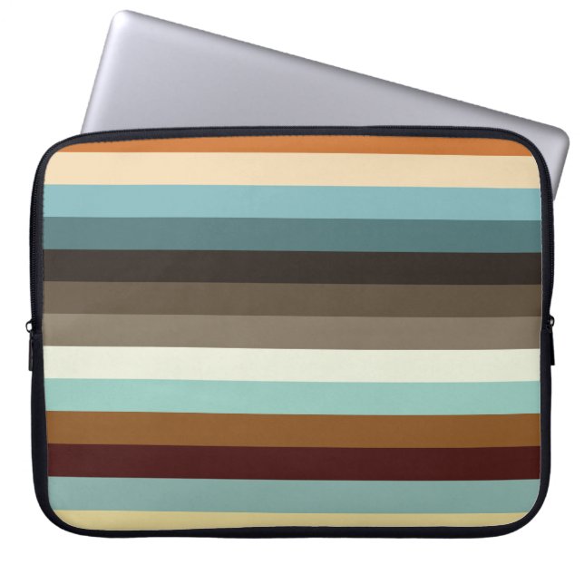 Housse Pour Ordinateur Portable Bandes rétro (Devant)