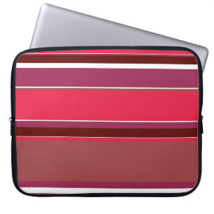 Housse Pour Ordinateur Portable Bandes rouges