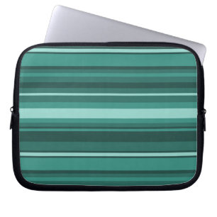 Housse Pour Ordinateur Portable Bandes turquoises