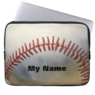 Housse Pour Ordinateur Portable Baseball Votre Nom