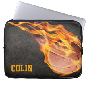 Housse Pour Ordinateur Portable Basket-ball Fiery personnalisé
