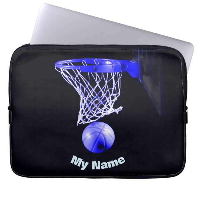 Housse Pour Ordinateur Portable Basket-ball Votre nom (Devant)