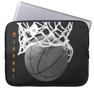 Housse Pour Ordinateur Portable Basketball Votre nom Personnalisable