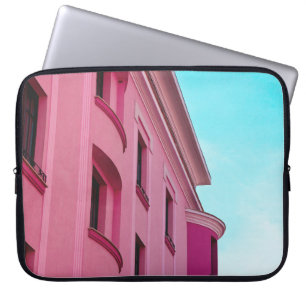 HOUSSE POUR ORDINATEUR PORTABLE BÂTIMENT EN BÉTON ROSE