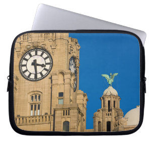 Housse Pour Ordinateur Portable Bâtiment Liver, Liverpool, Merseyside, Angleterre