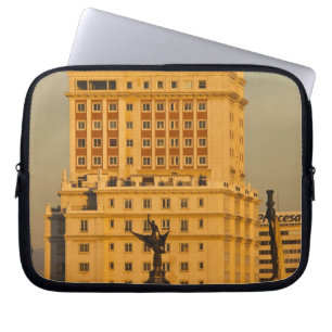 Housse Pour Ordinateur Portable Bâtiments le long de Gran Via et Edificio Espana