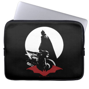 Housse Pour Ordinateur Portable Batman Motorcycle Silhouette