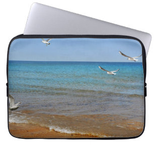 Housse Pour Ordinateur Portable Beach and Seagulls