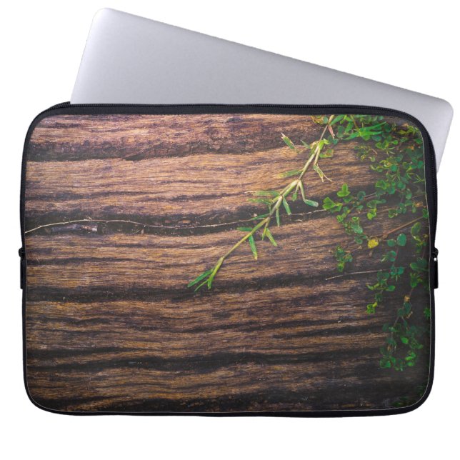 Housse Pour Ordinateur Portable beau bois ancien (Devant)