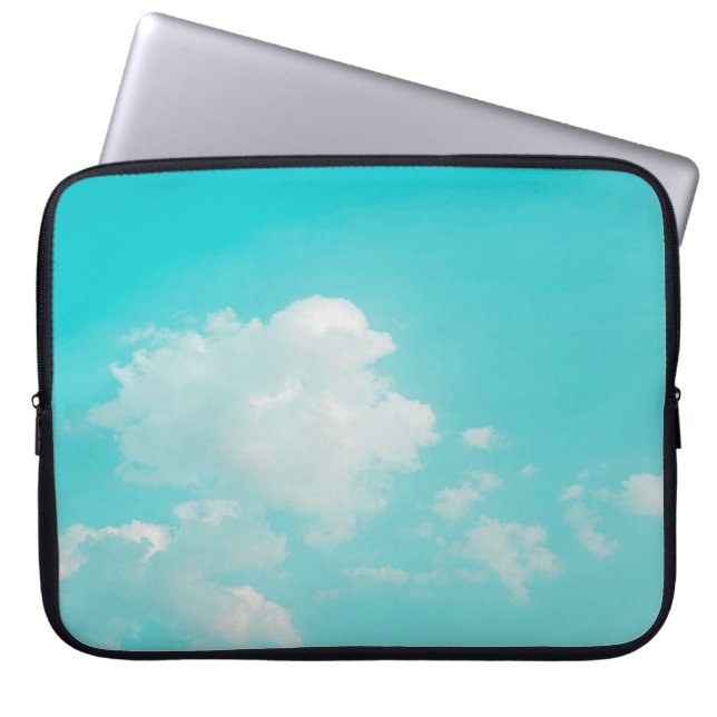 Housse Pour Ordinateur Portable Beau ciel bleu et nuages avec lumière naturelle (Devant)