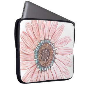 Housse Pour Ordinateur Portable Beau dessin à la main Fleur design