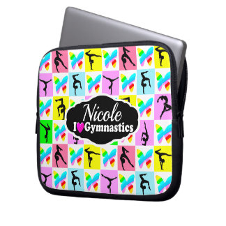 HOUSSE POUR ORDINATEUR PORTABLE BEAU GYMNASTIQUE BUTTERFLY DESIGN