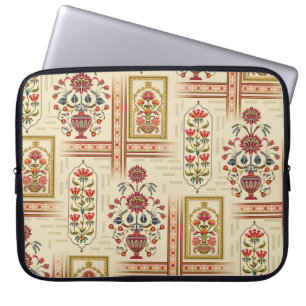 Housse Pour Ordinateur Portable Beau motif de fleur moghole sans couture avec moti