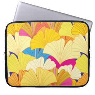 Housse Pour Ordinateur Portable Beau motif Vintage sans couture de jaune