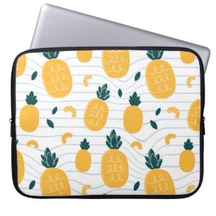 Housse Pour Ordinateur Portable Beauté ananas : Motif tiré à la main